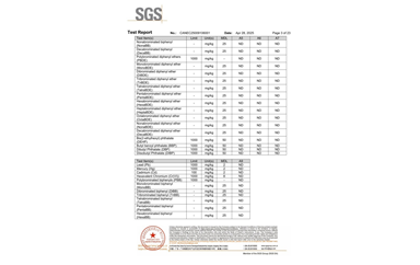 環(huán)保測試報(bào)告 ROHS+鹵素 CANEC25009106001