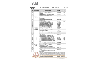 環(huán)保測試報(bào)告 PFAS CANEC25009106005