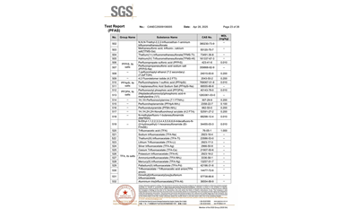 環(huán)保測試報(bào)告 PFAS CANEC25009106005