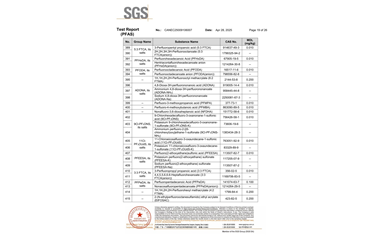 環(huán)保測試報(bào)告 PFAS CANEC25009106007