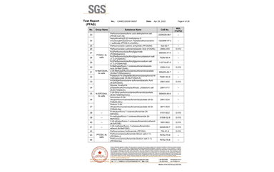 環(huán)保測試報告 PFAS CANEC25009106007